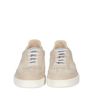 SPALWART Men's Suede Low-Top Sneakers Men Beige